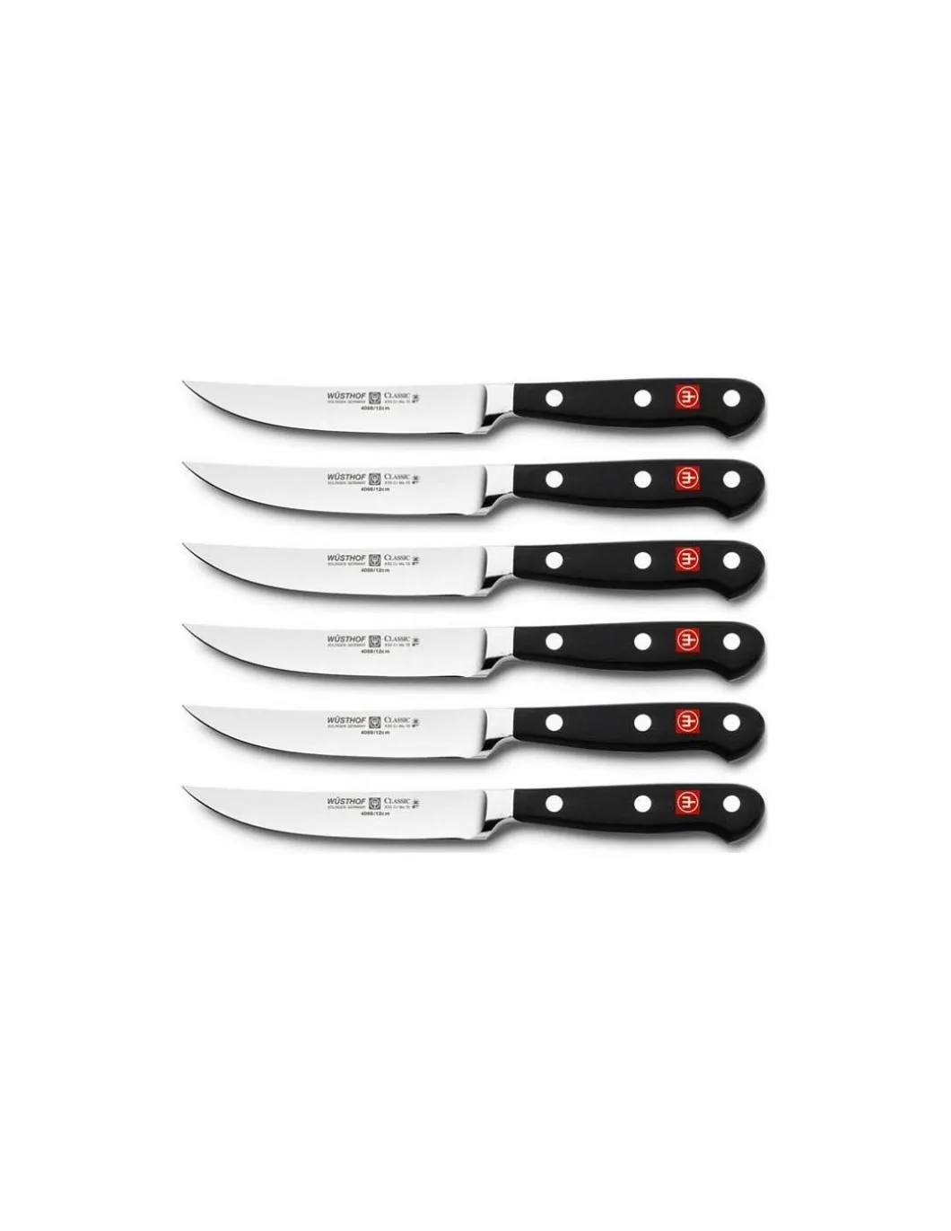 Wüsthof - Set di 6 Coltelli da Bistecca Forgiati 9730 - Coltelleria Lorenzi Milano