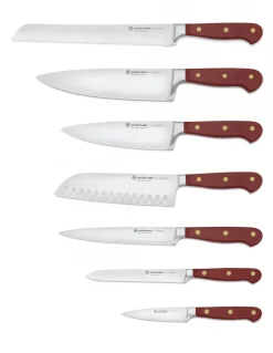 Wusthof Classic Blocco con 7 coltelli Color Rosso Scuro