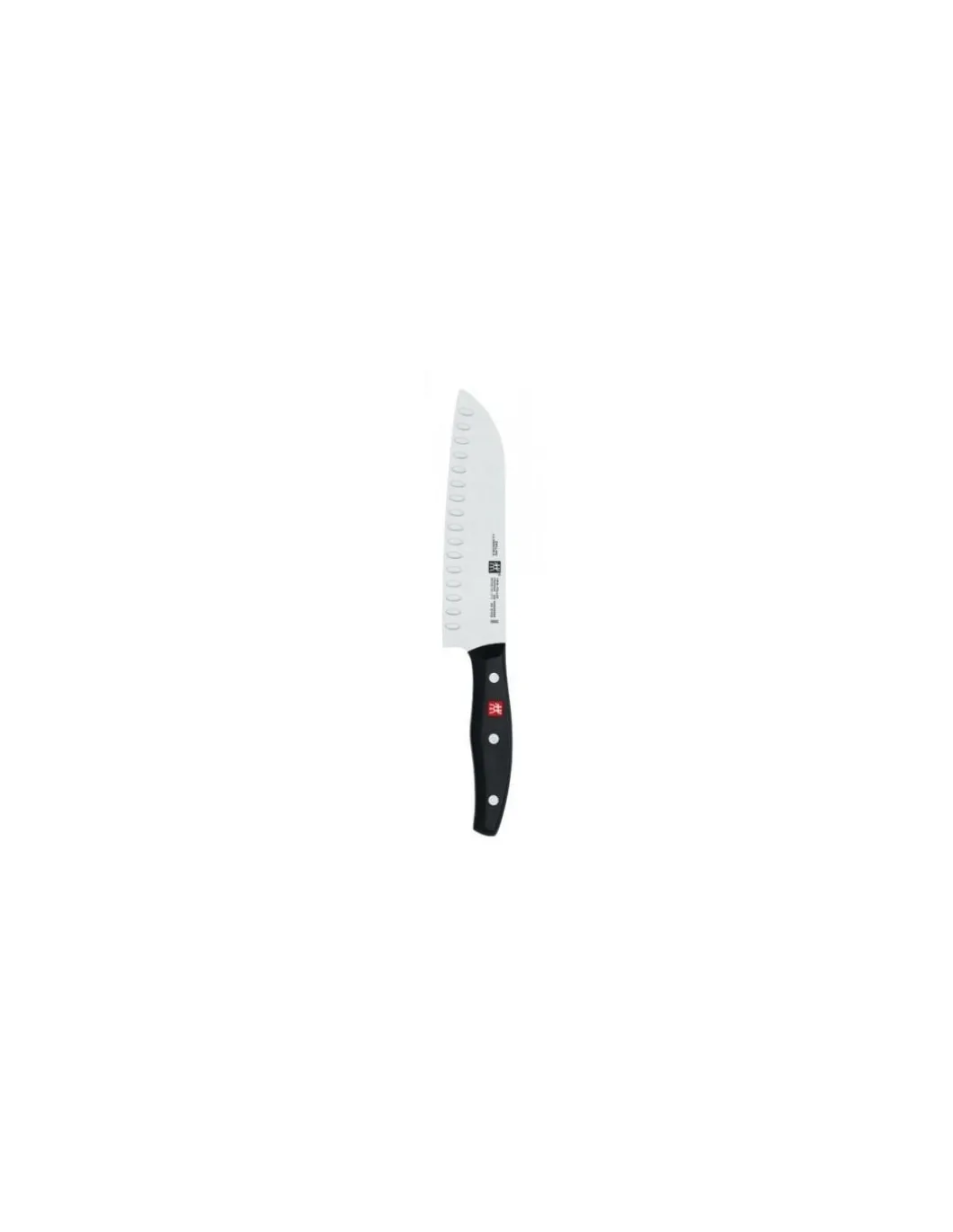 Zwilling - Coltello Santoku Alveolato Twin Pollux in omaggio Rotella taglia pizza - Coltelleria Lorenzi Milano